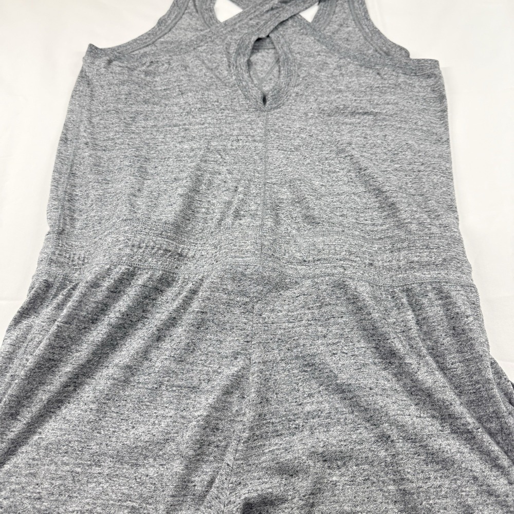 NIKE SPORTSWEAR Gym Vintage Romper Jumpsuit Heather Gray 929172-091 Womens L - Picture 15 of 16